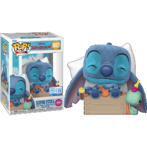 Funko POP! Plus Lilo et Stitch - Sleeping Stitch in a Box Edition Limitée Floquée