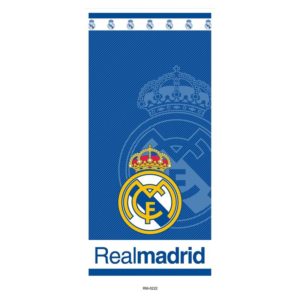 Serviette de plage en microfibre du Real Madrid Bleue
