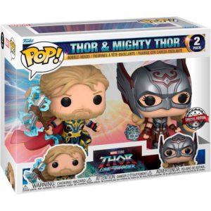 Funko POP! 2-Pack Marvel Thor 4 Love and Thunder - Thor & Mighty Thor Edition Limitée