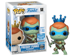 Funko POP! Funko Freddy Funko as Leonardo Metallic Limited Edition Fundays Box of Fun 2025 - 500 Pieces + Acrylic Box