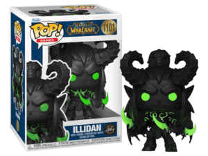 Funko POP! Games World of Warcraft The War Within Illidan Edition Limitée Phosphorescente Chase + Boîte Acrylique