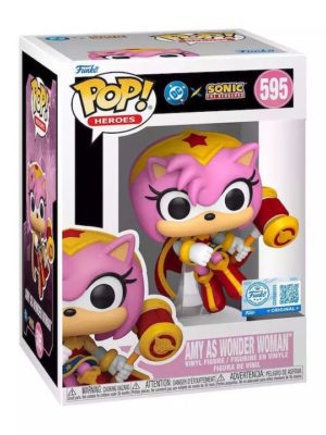 Funko POP! Heroes DC X Sonic The Hedgehog - Amy as Wonder Woman Edition Limitée