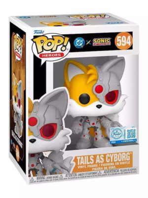 Funko POP! Heroes DC X Sonic The Hedgehog - Tails as Cyborg Edition Limitée