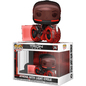 Funko POP! Rides Movies Tron Ares Athena with Light Cycle