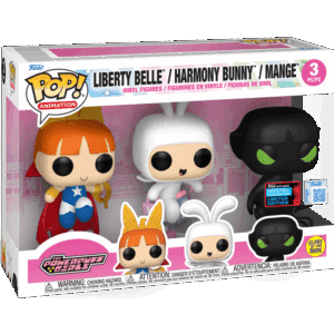 Funko POP! 3-Pack Animation The Powerpuff Girls - Liberty Belle / Harmony Bunny / Mange Glow in the Dark Limited Edition Fall Convention 2025
