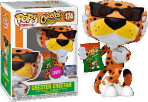 Funko POP! Ad Icons Cheetos Chester Cheetah Edition Limitée Floquée Chase Funko Hollywood + Boîte Acrylique