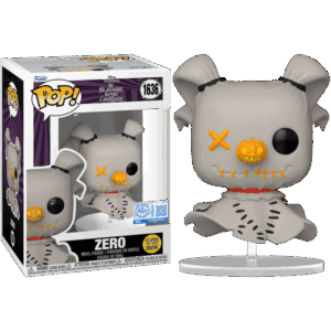 Funko POP! L'Étrange Noël de Monsieur Jack - Zero (Patchwork) Edition Limitée Phosphorescente