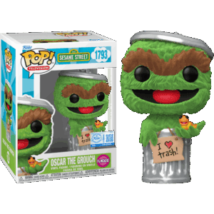 Funko POP! Television Rue Sésame Oscar The Grouch Edition Limitée Floquée