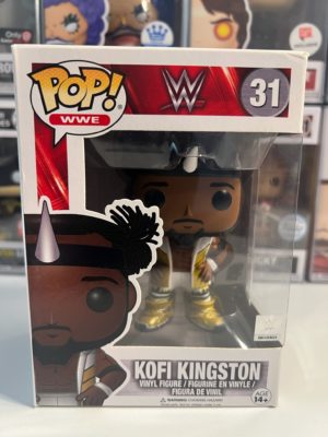 Funko POP! WWE Kofi Kingston - Boîte Imparfaite