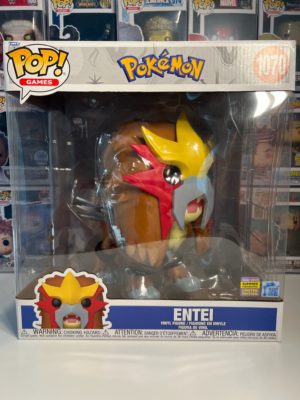 Funko POP! Games Pokémon Entei 25cm Edition Limitée Summer Convention 2025 - Boîte Imparfaite