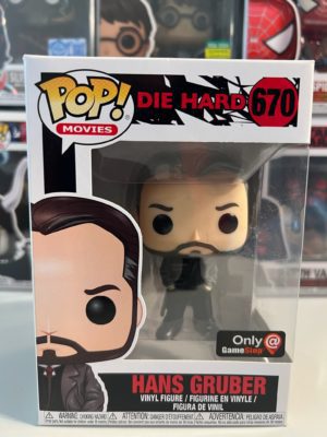 Funko POP! Movies Piège de Cristal Hans Gruber (Hands in Pockets) Edition Limitée GameStop - Boîte Imparfaite