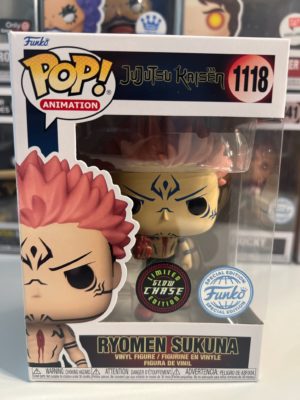Funko POP! Animation Jujutsu Kaisen Ryomen Sukuna with Heart Glow in the Dark Limited Edition Chase - Imperfect Box