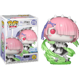 Funko POP! Animation Re:Zero Ram (Wind Magic) Edition Limitée Phosphorescente