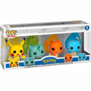Funko POP! Games 4-Pack Pokémon Pikachu / Bulbasaur / Charmander / Squirtle Limited Edition