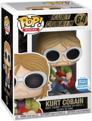 Funko POP! Rocks Nirvana Kurt Cobain (Sunglasses) Edition Limitée + Boîte Acrylique