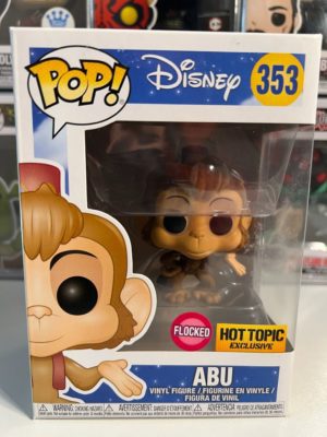 Funko POP! Disney Aladdin Abu Edition Limitée Floquée Hot Topic - Boîte Imparfaite