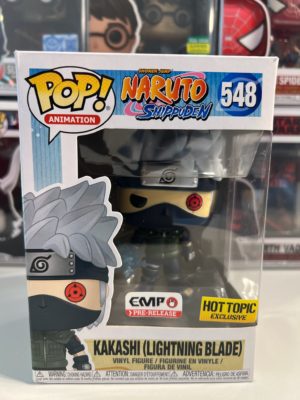 Funko POP! Animation Naruto Shippuden Kakashi (Lightning Blade) Limitierte Auflage Hot Topic - Unvollkommene Box