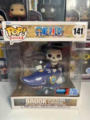 Funko POP! Rides Deluxe Animation One Piece Brook with Shark Submerge Limited Edition Fall Convention 2025 - Imperfect Box