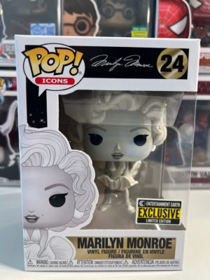 Funko POP! Icons Marilyn Monroe Black and White Limited Edition Entertainment Earth - Imperfect Box