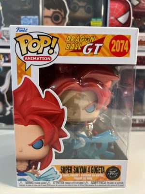 Funko POP! Animation Dragon Ball GT Super Saiyan 4 Gogeta Edition Limitée Phosphorescente Chase - Boîte Imparfaite