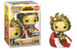 Funko POP! Animation My Hero Academia Hawks Métallique Edition Limitée Royalty 3500 Pièces + Boîte Acrylique