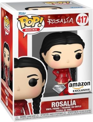 Funko POP! Rocks Rosalía (BIZCOCHITO) Diamond Edition Limitée Amazon