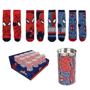 Tirelire Marvel Spider-Man avec 4 paires de chaussettes