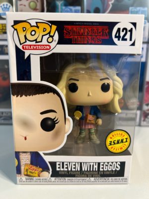 Funko POP! Television Stranger Things Eleven mit Eggos Limitierte Auflage Chase - Unvollkommene Box