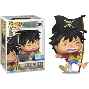 Funko POP! Animation One Piece Monkey D. Luffy with Flag Edition Limitée