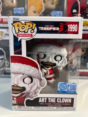 Funko POP! Movies Terrifier 3 - Art The Clown with Chainsaw (Bloody) Edition Limitée - Boîte Imparfaite