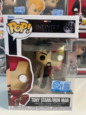 Funko POP! Marvel Split Tony Stark / Iron Man Edition Limitée - Boîte Imparfaite