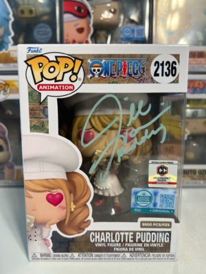 Jill Harris - Funko POP Signée - Charlotte Pudding Edition Limitée Supreme Chalice Collectibles 9500 Pièces (One Piece) - COA JSA + Boîte Acrylique