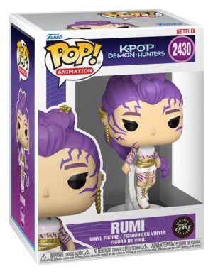 Funko POP! Animation Kpop Demon Hunters Rumi (What It Sounds Like) Edition Limitée Phosphorescente Chase