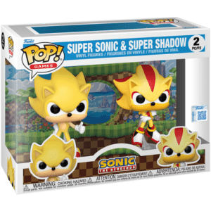 Funko POP! 2-Pack Games Sonic the Hedgehog Super Sonic & Super Shadow Edition Limitée Floquée