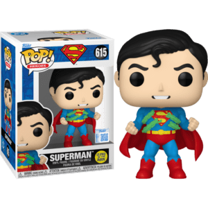 Funko POP! Heroes Superman - Superman (Metropolis Suit) Edition Limitée Phosphorescente