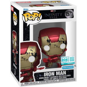 Funko POP! Marvel The Infinity Saga Iron Man (Red Laser) Edition Limitée Supreme 9500 Pièces + Boîte Acrylique