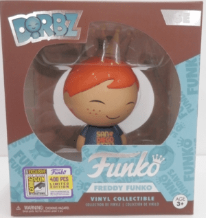 Figurine Funko Dorbz Freddy Funko (San Diego Blue Shirt) Edition Limitée Comic Con 2017 - 400 Pièces
