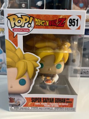 Funko POP! Animation Dragon Ball Z Super Saiyan Gohan with Noodles - Boîte Imparfaite