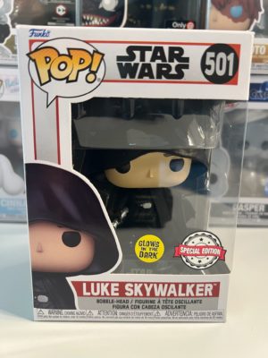 Funko POP! Star Wars Luke Skywalker (Hooded) Edition Limitée Phosphorescente - Boîte Imparfaite