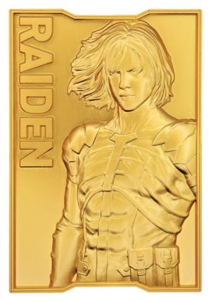Metal Gear Solid 2 Lingot Raiden 24k Gold Plated Edition Limitée 2001 Pièces