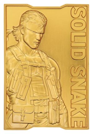 Metal Gear Solid 2 Lingot Snake 24k Gold Plated Edition Limitée 2001 Pièces