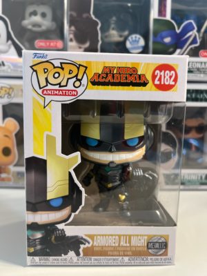 Funko POP! Animation My Hero Academia Armored All Might Métallique Edition Limitée - Boîte Imparfaite