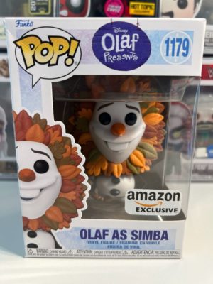 Funko POP! Disney Olaf Presents Olaf as Simba Edition Limitée Amazon - Boîte Imparfaite