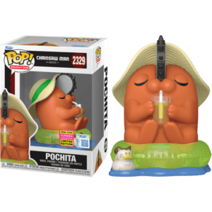 Funko POP! Animation Chainsaw Man Reze Arc - Pochita (On Floaty with Sunhat) Edition Limitée Summer Convention 2026