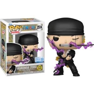 Funko POP! Animation One Piece Roronoa Zoro (Dressrosa Arc) Edition Limitée Phosphorescente