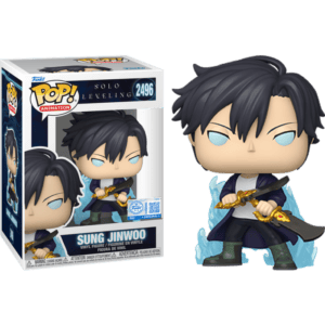 Funko POP! Animation Solo Leveling Sung Jinwoo (Blue Aura) Edition Limitée