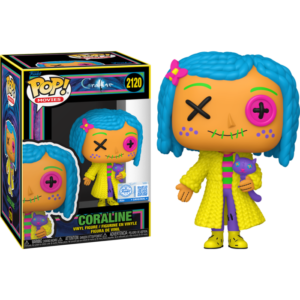 Funko POP! Movies Coraline - Coraline (Patchwork) Blacklight Edition Limitée
