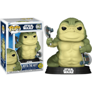 Funko POP! Star Wars The Mandalorian & Grogu - Rotta The Hut Phosphorescente