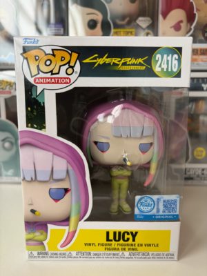 Funko POP! Animation Cyberpunk Edgerunners Lucy (in Hoodie) Edition Limitée - Boîte Imparfaite