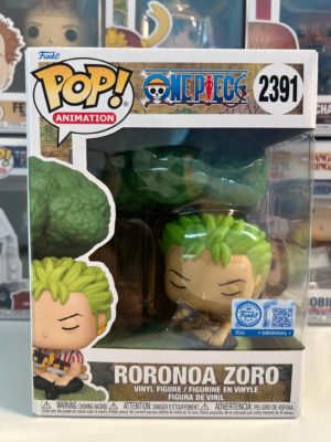 Funko POP! Premium Animation One Piece Roronoa Zoro (Sleeping) Edition Limitée - Boîte Imparfaite